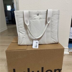 lululemon athletica White Tote Bag